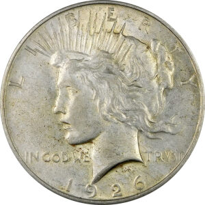 1926-D Peace Silver Dollar - AU 55