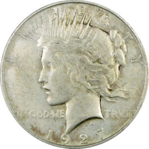 1927-D Peace Silver Dollar - XF