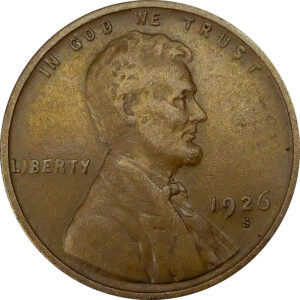 1926-S Lincoln Wheat Cent - GD+