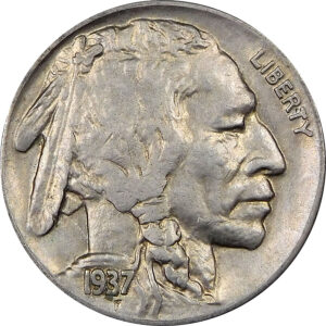 1937-D Buffalo Nickel - AU