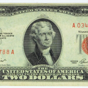 1953 $2 Legal Tender U.S. Notes (XF+)