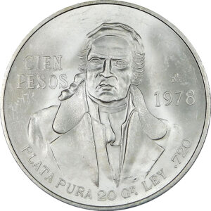 1978 Mexico Silver 100 Pesos - Uncirculated