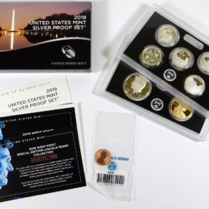2019 Silver Proof Set with "W" Reverse Proof Lincoln Cent