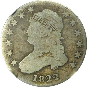 1822 25/50 Capped Bust Quarter (B-2) - NGC G 4