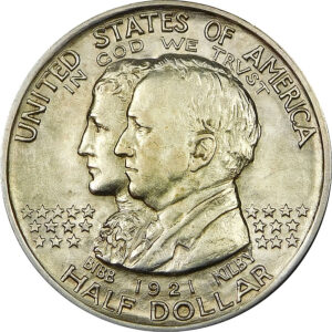 1921 Alabama Centennial Commemorative Silver Half Dollar - AU 58
