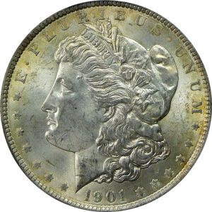 1901 Morgan Silver Dollar - PCGS MS 63