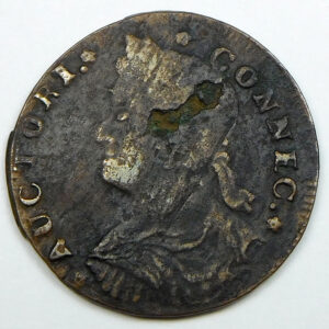 1787 Connecticut 1/2P Copper Coin - VG