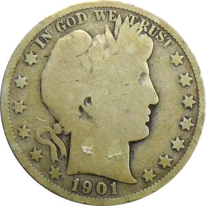 1901-S Barber Half Dollar - Good