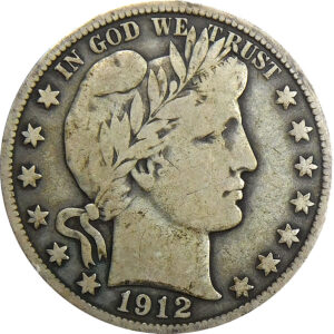 1912-S Barber Half Dollar - Fine