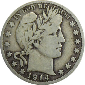 1914-S Barber Half Dollar - Fine