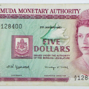 1981 Bermuda 5 Dollars - Pick 29b