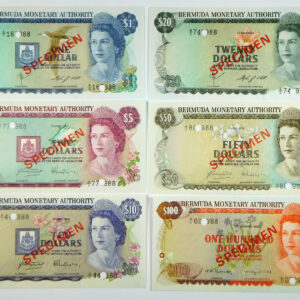 1974-1988 Bermuda 6pc Specimen Set ($1-$100) - Pick CS1