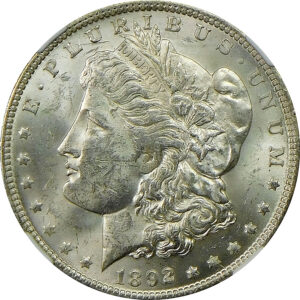 1892-O Morgan Silver Dollar - NGC MS 61