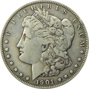 1901 Morgan Silver Dollar (VAM-3 DDR Shifted Eagle) - PCGS VF 20