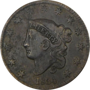 1834 Coronet Head Large Cent - Fine (Small 8, Large Stars, Medium Letters)