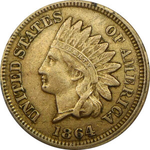 1864 Indian Head Cent - XF 40 - CuNi