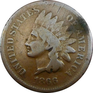 1866 Indian Head Cent - VG