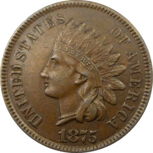 1875 Indian Head Cent - XF