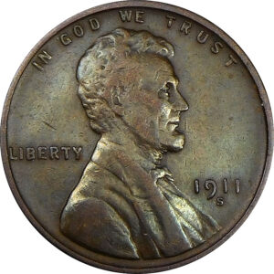 1911-S Lincoln Wheat Cent - XF