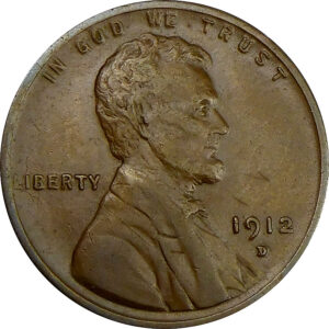 1912-D Lincoln Wheat Cent - AU 50