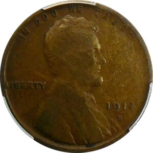 1914-D Lincoln Wheat Cent - PCGS VG 8