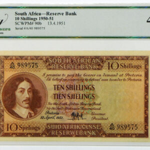 1951 South Africa 10 Shillings - Pick 90b - Legacy 40 Extremely Fine PPQ - Rickey Collection
