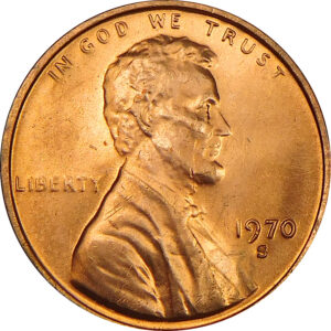 1970-S Sm Date Lincoln Memorial Cent - MS 65 RD