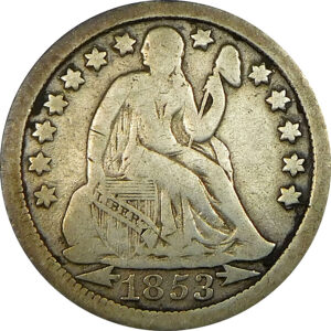 1853-O Arrows Seated Liberty Dime - Fine