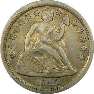 1859-O Seated Liberty Dime - XF 40