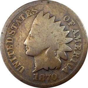 1870 Indian Head Cent - Good