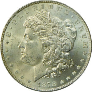 1878 7TF R78 Morgan Silver Dollar - PCGS MS 63