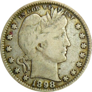 1898-S Barber Quarter - VF #1