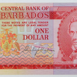 ND(1973) Central Bank of Barbados Dollar - Pick 29a