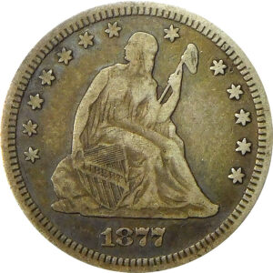 1877-S Seated Liberty Quarter - XF