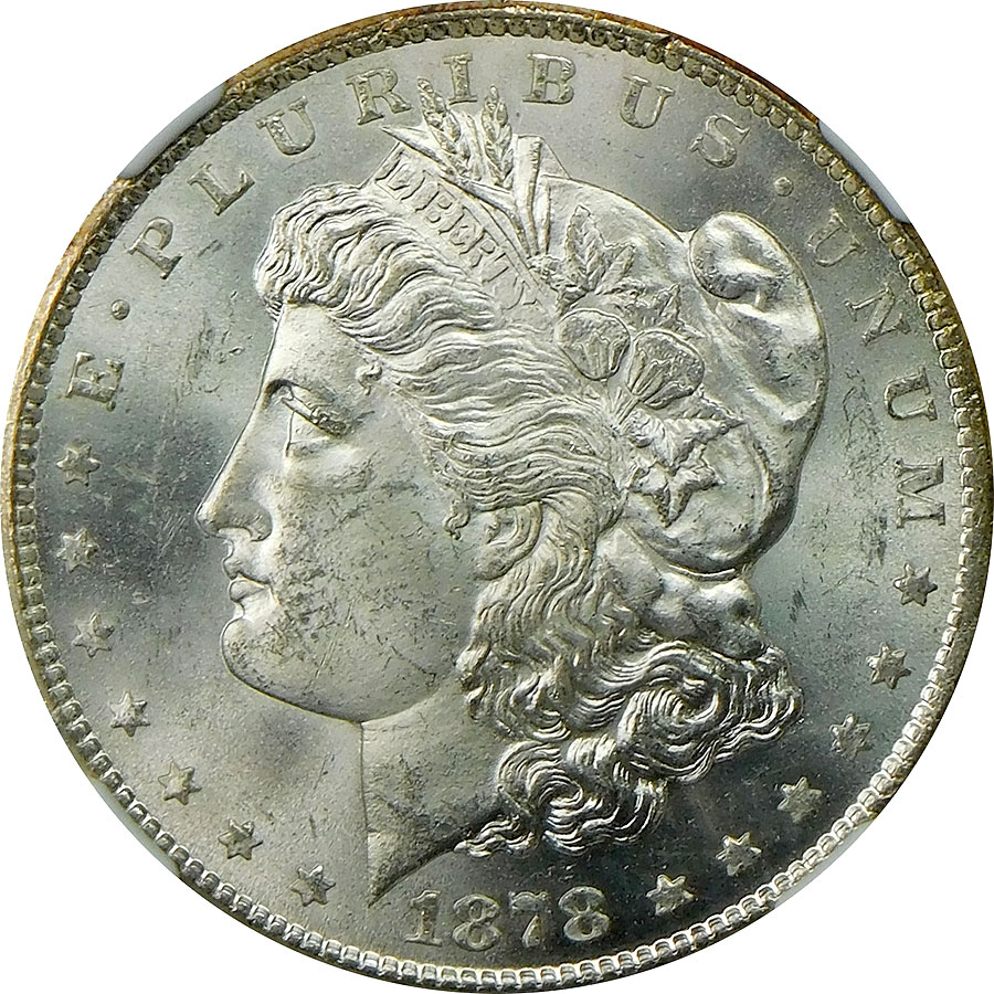 1878-CC Morgan Silver Dollar - NGC MS 63