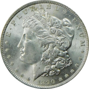 1890 Morgan Silver Dollar - PCGS MS 64