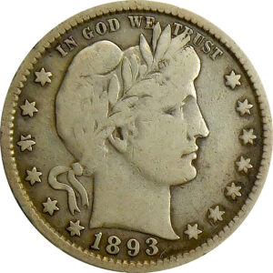 1893-S Barber Quarter - Fine