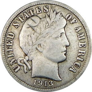 1913-S Barber Dime - VF 35