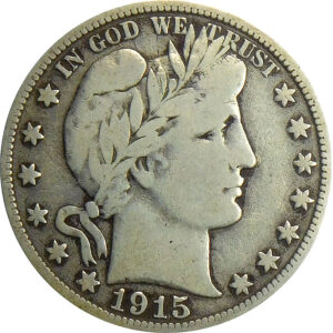 1915-S Barber Half Dollar - Fine